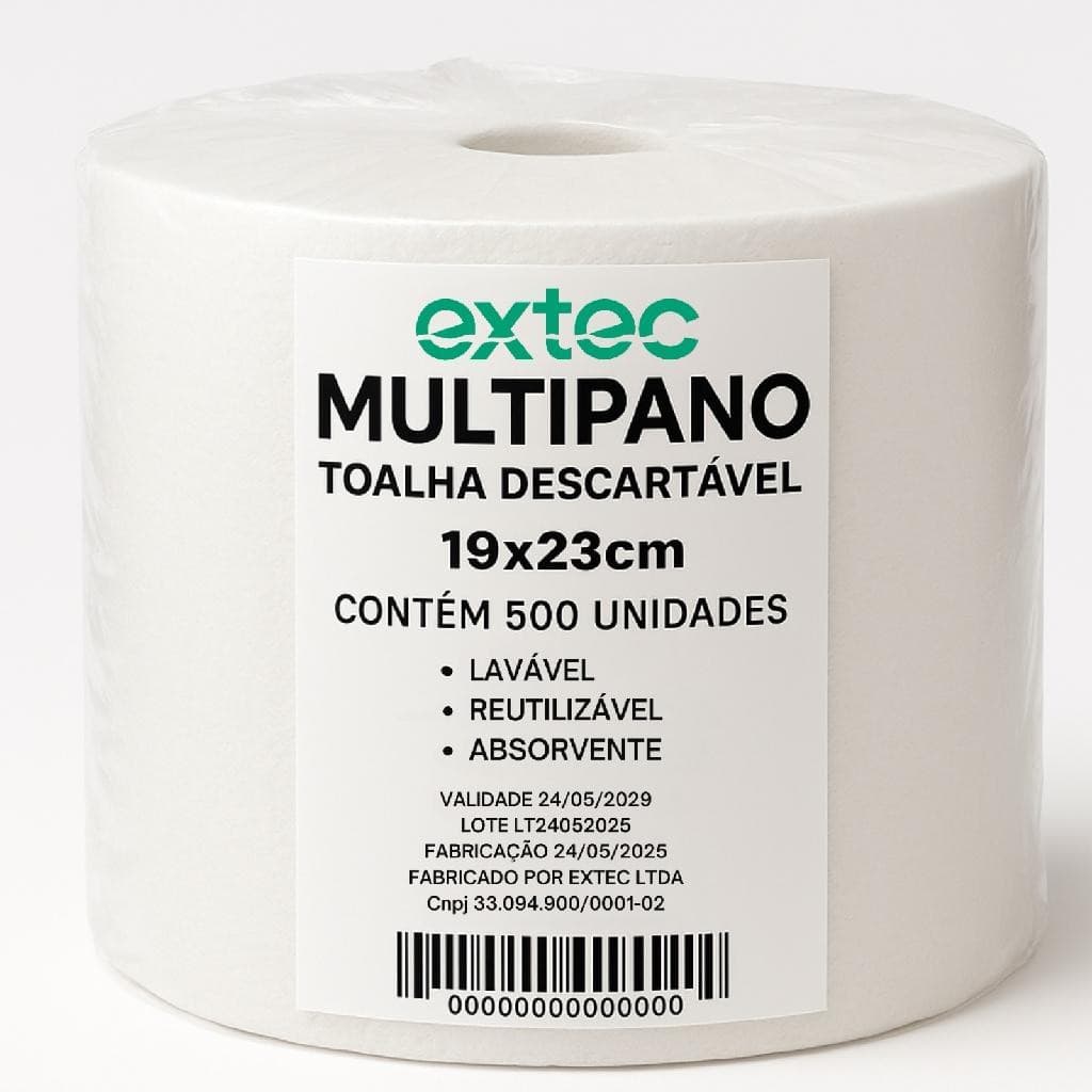 500 un Toalhas Descartaveis rolo 19x23 Multipano Wiper Limpeza Reutilizável Lavável Absorvente