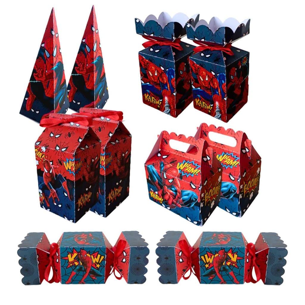 Kit Festa Infantil Homem Aranha 50 Peças Decoração Aniversário