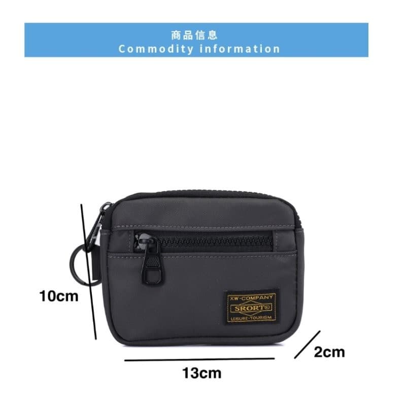 Bolsa De Moedas De Tecido Oxford Moderna Para Homens E Mulheres-Porta-Cartões Pequeno Portátil Estilo De Trabalho Casual