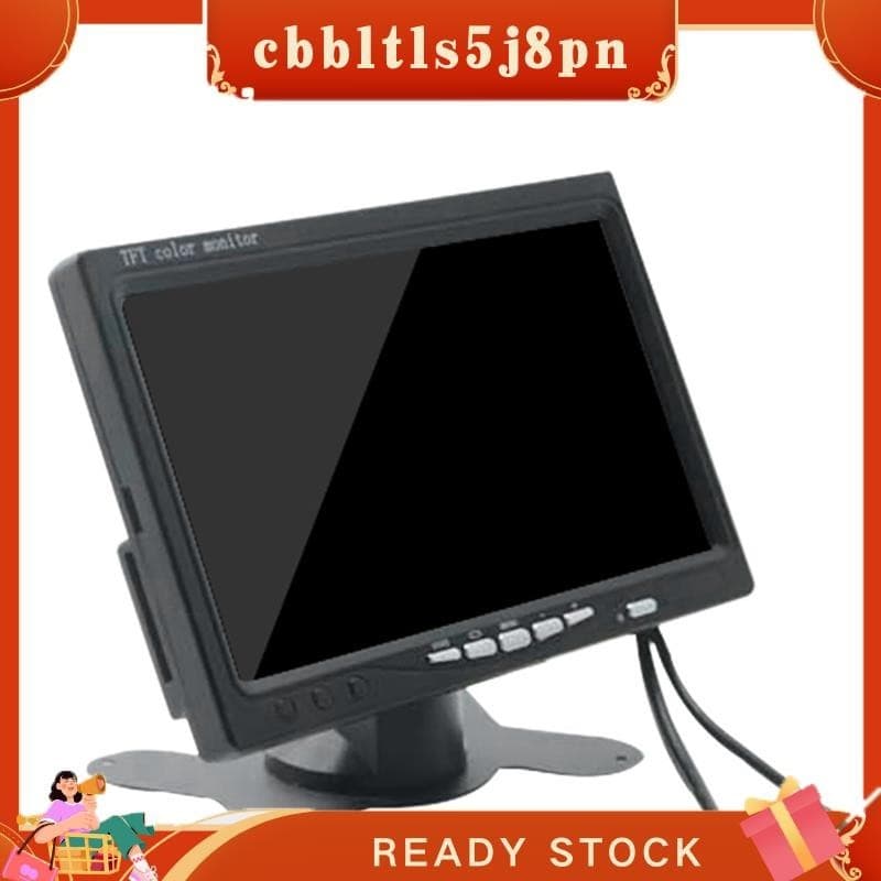 【 Cbbltltls5j8pn 】 Mini TV Monitor HD De 7 Polegadas 800X480 Telas LCD Portáteis Para Carros Em DVD/CMMB Duas Entradas De Passageiros Caminhões