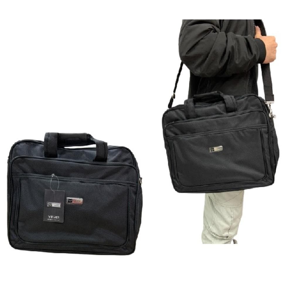 MALETA EXECUTIVA EXPANSÍVEL 2 EM 1 MOCHILA P NOTEBOOK LAPTOP C 4 BOLSOS PRETA