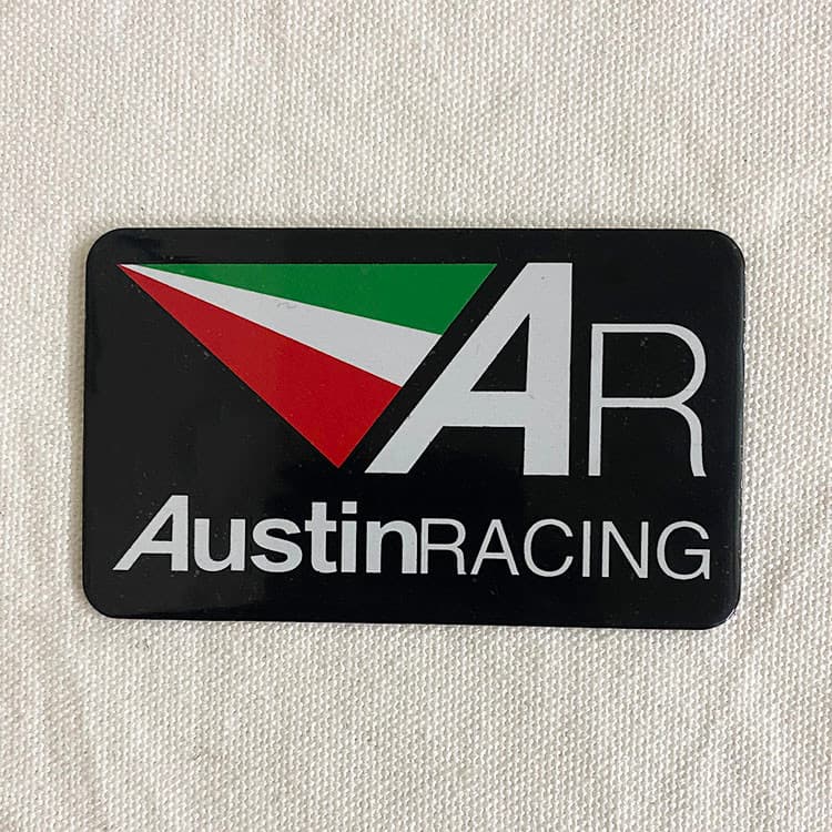 AR Adesivos Decalque Para Tubo De Escape De Motocicleta Austin Racing Alumínio Moto Emblema Logotipo Adesivo
