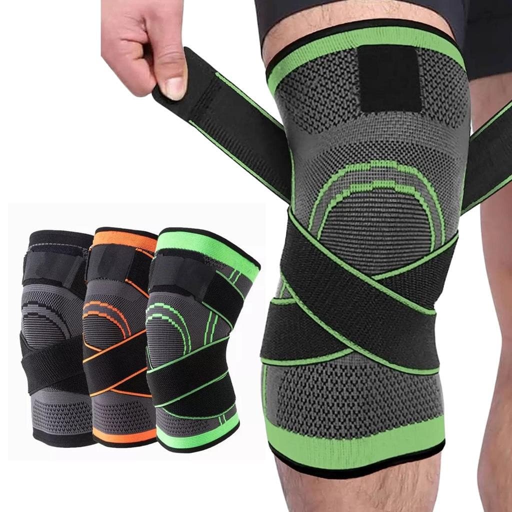Joelheira de Compressao Tensor Para Dores no Joelho Ortopedica Articulada para Bike Academia Futebol Volei