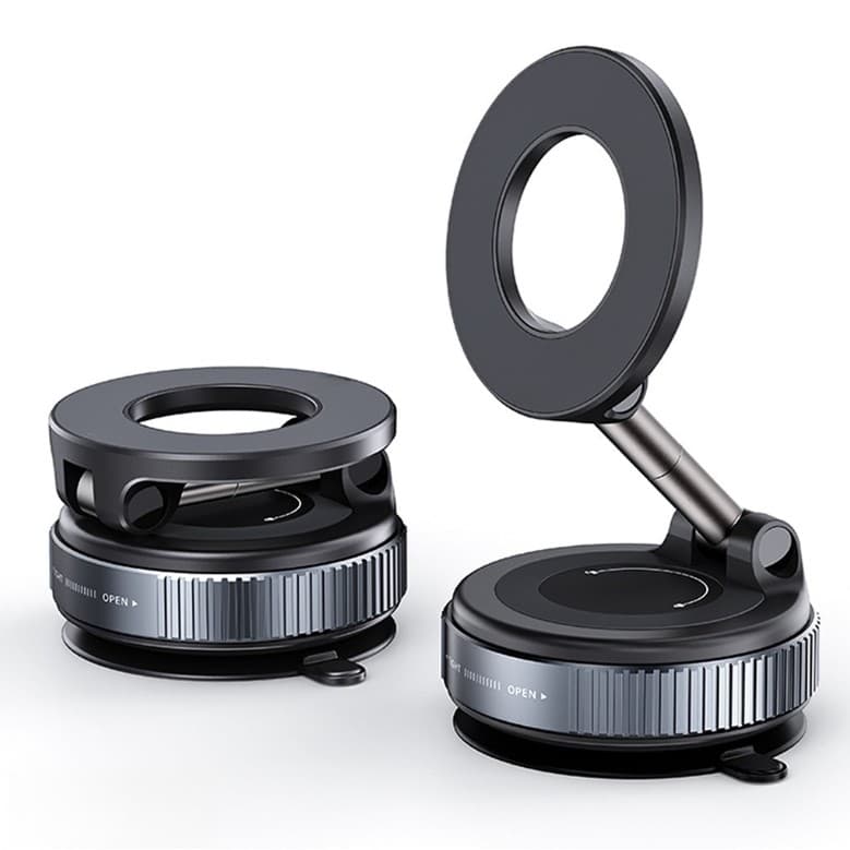 Suporte Magnético Premium 3D para Celular – Dobrável, Super Estável e Design Metálico Moderno 🚗📱