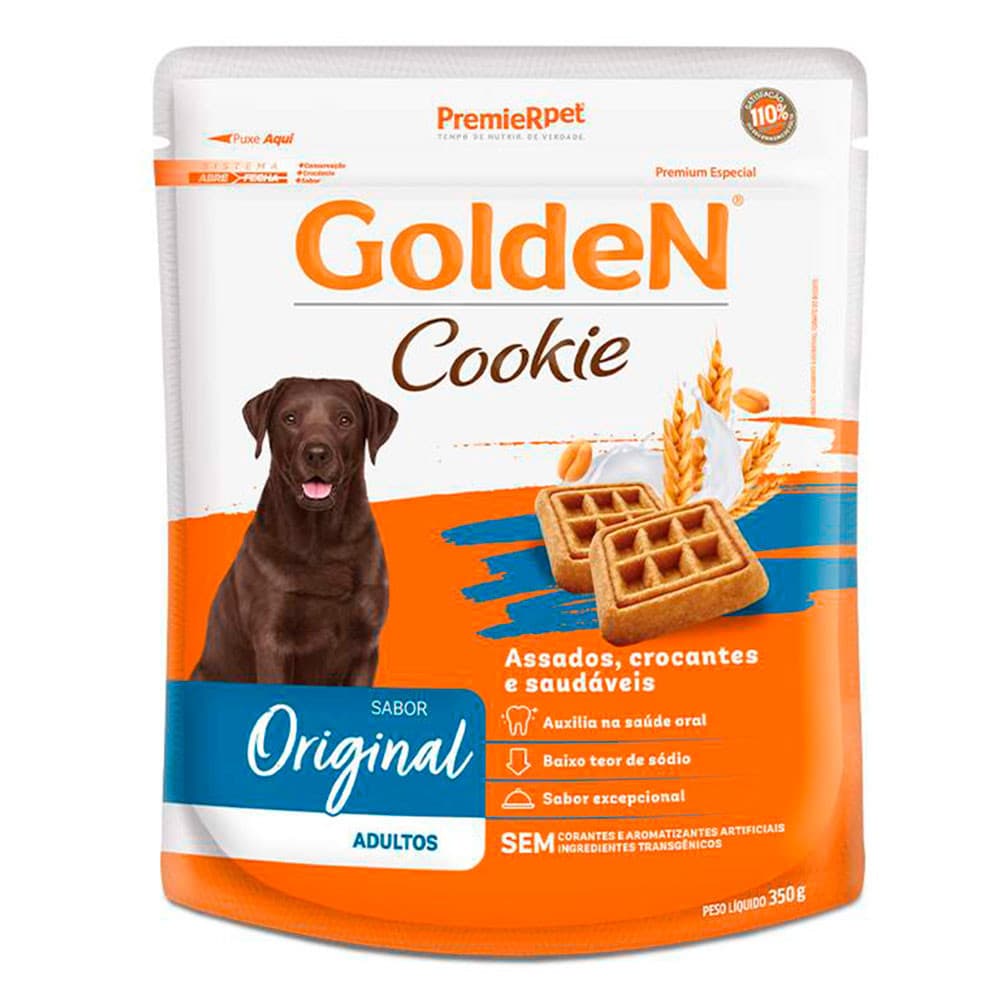 Biscoito Premier Golden Cookies Cães Adultos 350g
