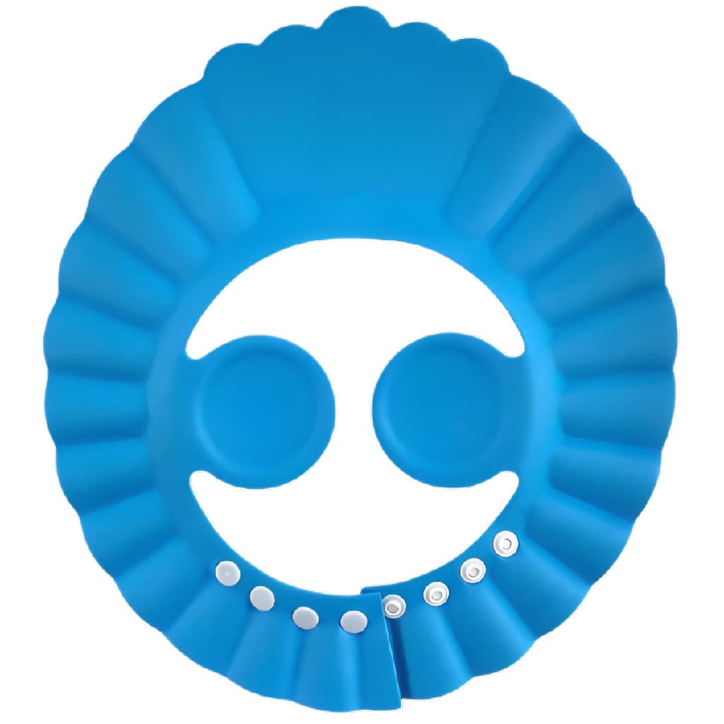 Chapeu Protetor com Viseira De Banho Lava Cabeça Bebes Criancas Protege Olhos E Ouvidos