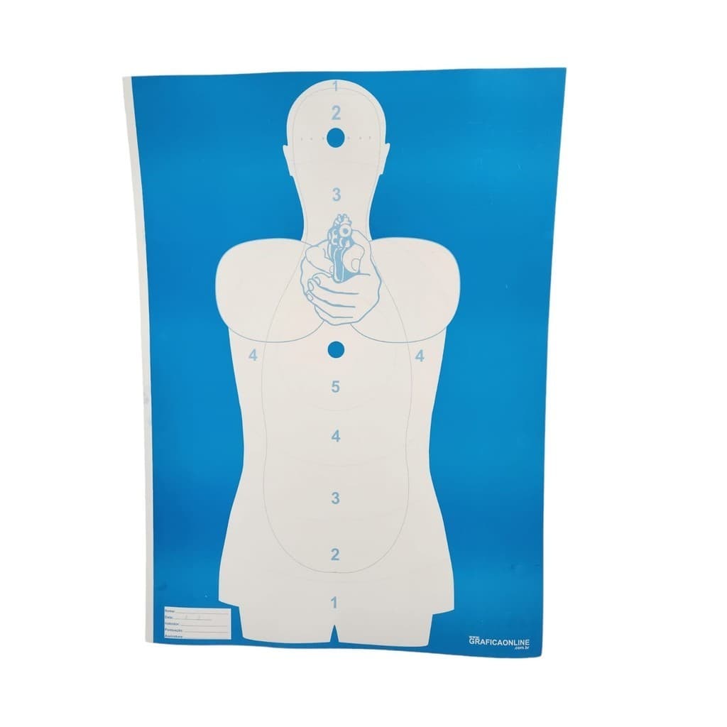 Alvo Tiro Rapido Precisão Azul Grosso 230g - 66x48 150 UN