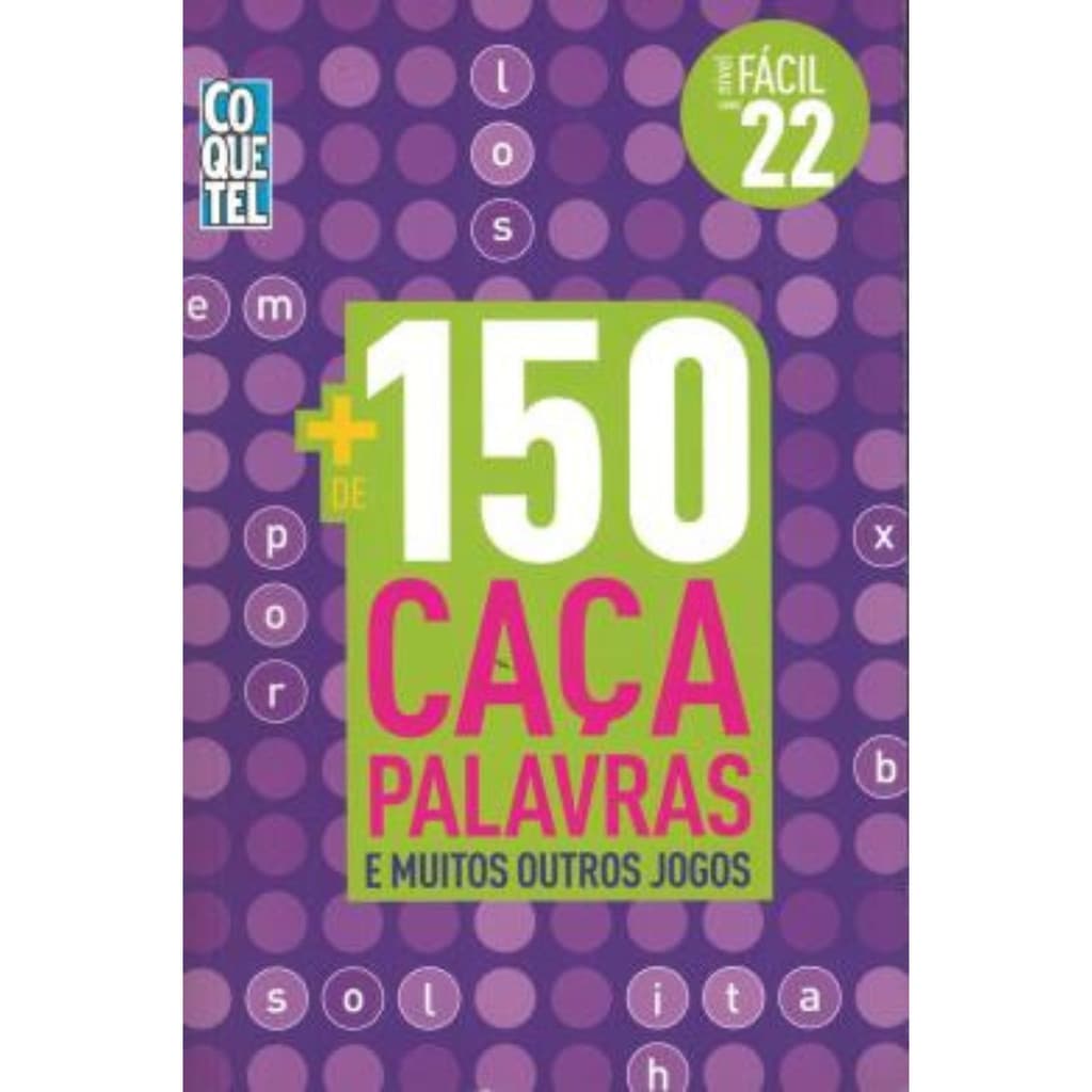 Livro Coquetel Mais De 150 Caça-palavras - Nível Fácil 22