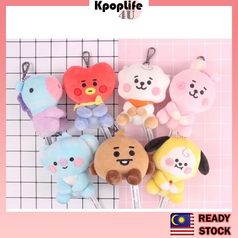 KPOP BT BT 21 Bebê Plush Toy Bag Charme Keychain Kpop Bag Deco 1ZS4