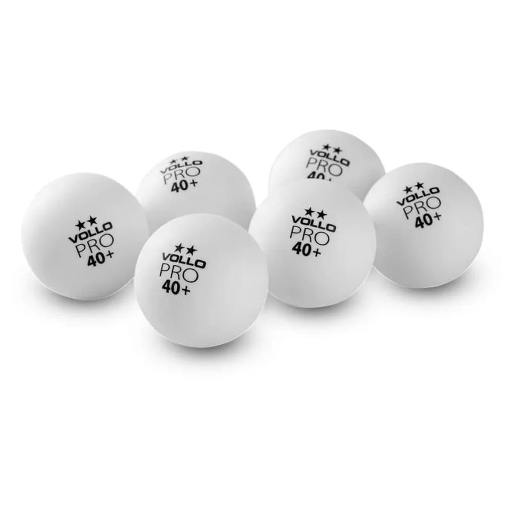 Bola de Tênis de Mesa Ping-Pong Branca 2 Estrelas 6 Unidades Vollo