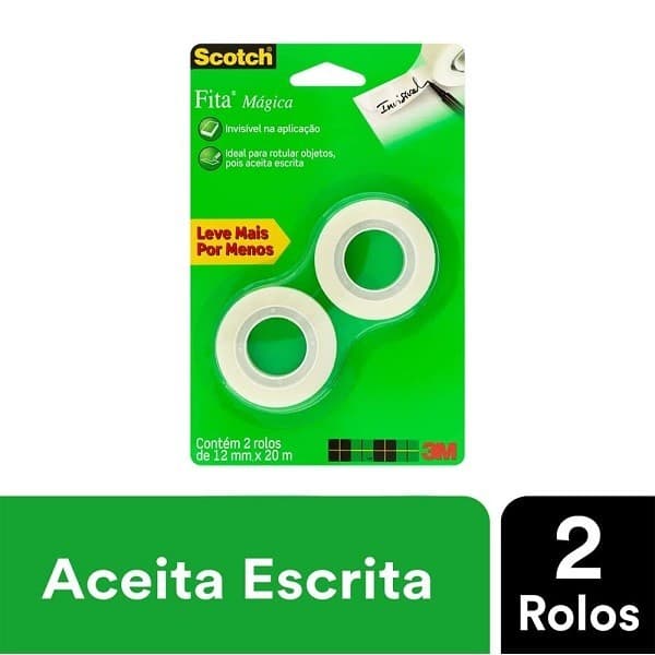 Fita Magica 12MM X 20M 2 Rolos