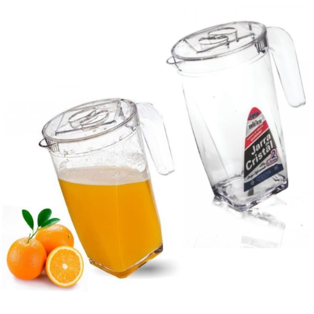 Jarra De Suco Garrafa De Água 2 Litros e 1,2 Litros