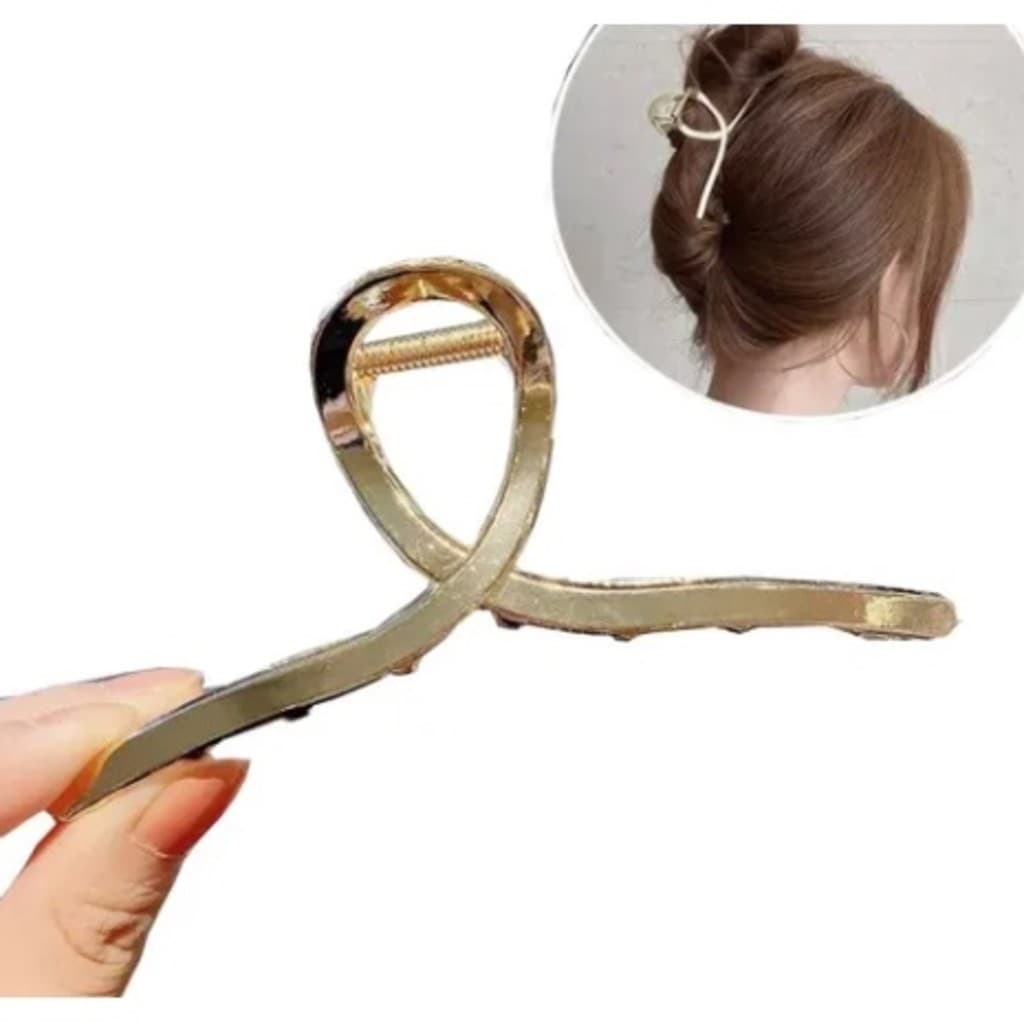 Prendedor De Cabelo GG Metal Presilha Piranha-052A