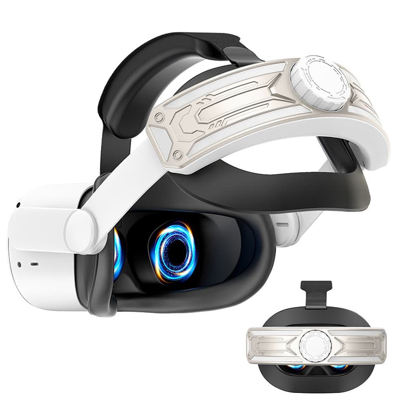 Alça De Cabeça Para Meta Quest 2 VR Fone De Ouvido Elite Cinta Ajustável Almofada Macia Headstrap Oculus Substituição