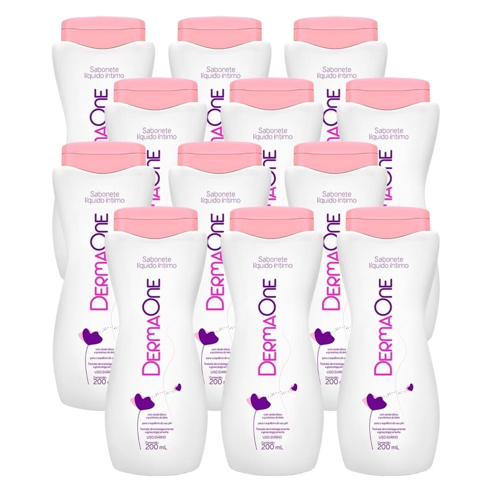 Kit 12 und Dermaone Sabonete Íntimo Tradicional 200ml