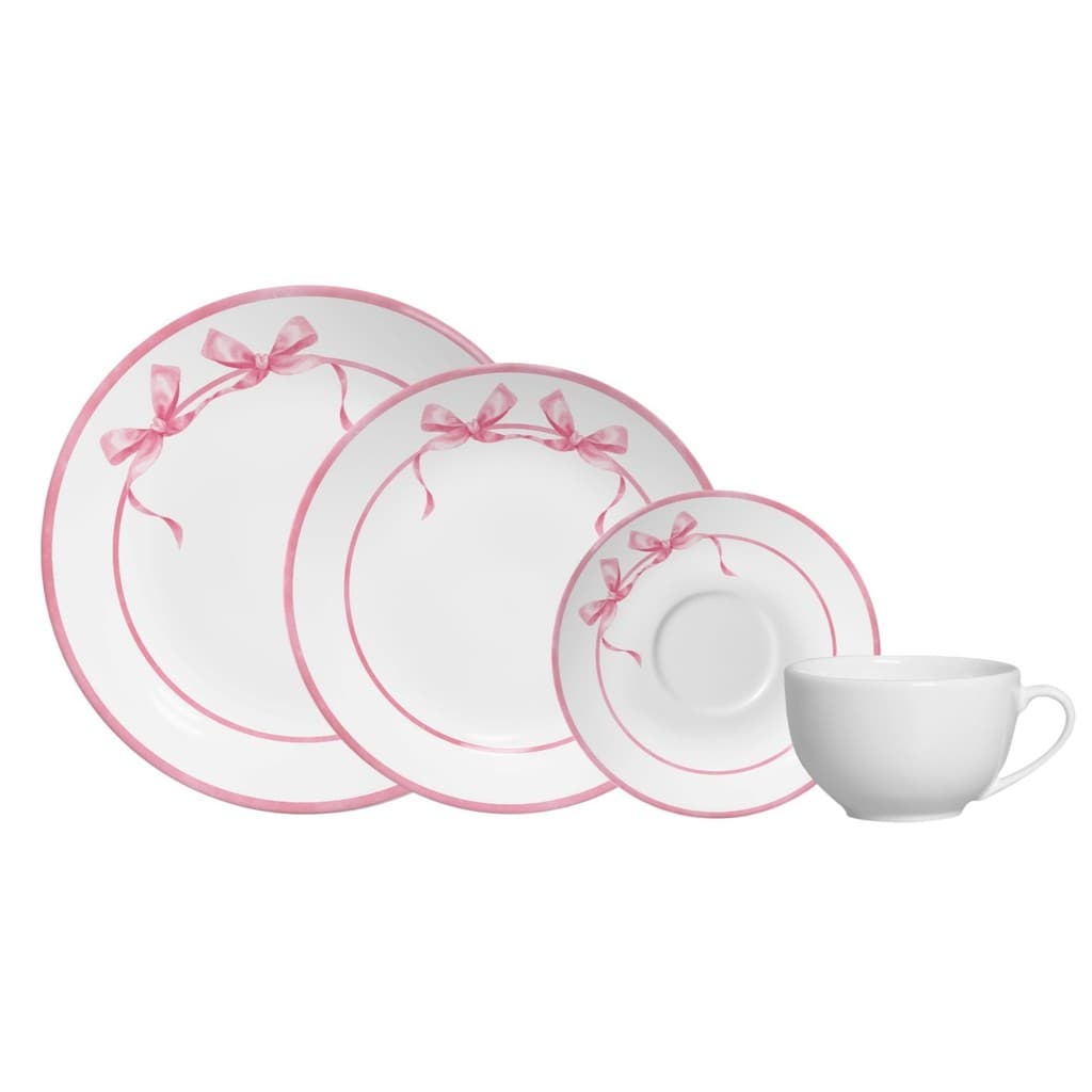 COLEÇÃO PRATOS E XICARAS DE LAÇOS