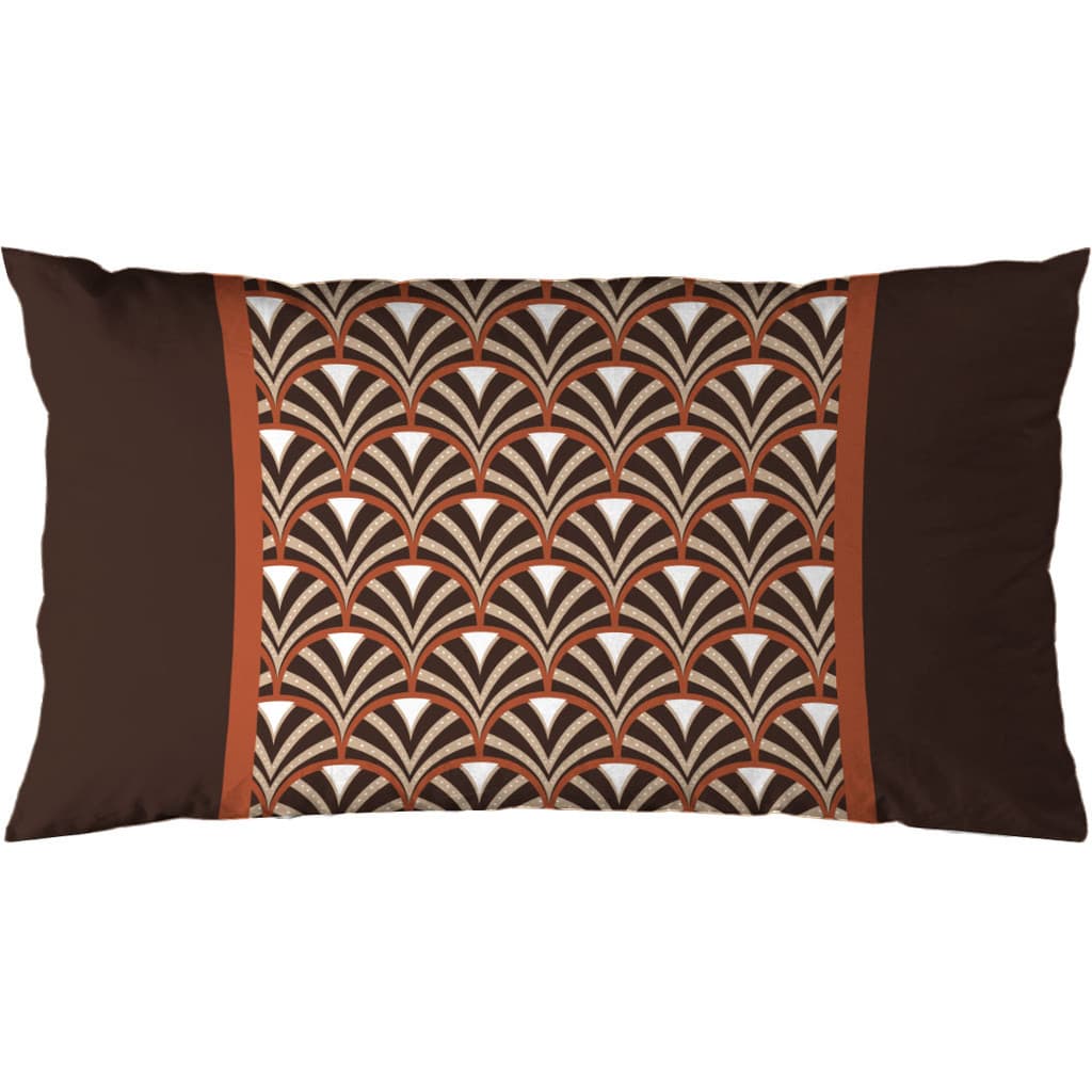 Capa Baguete 29x52 Geometric Terracota e Marrom