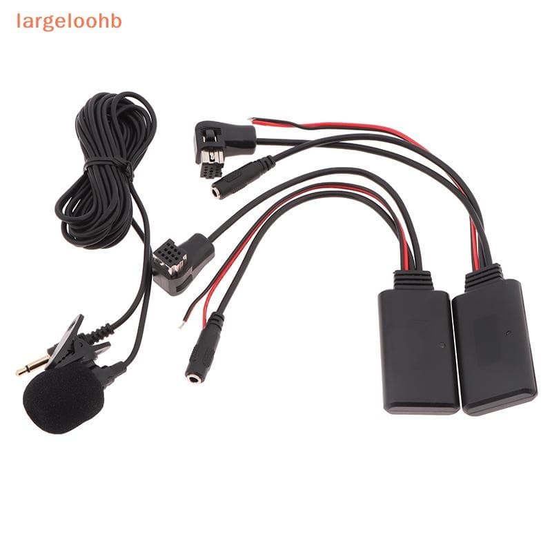[largeloohb] 1 Peça Receptor De Áudio De Carro + Microfone Para Rádio IP-BUS 12 Pinos Adaptador Aux 5.0 De Cabo Auxiliar