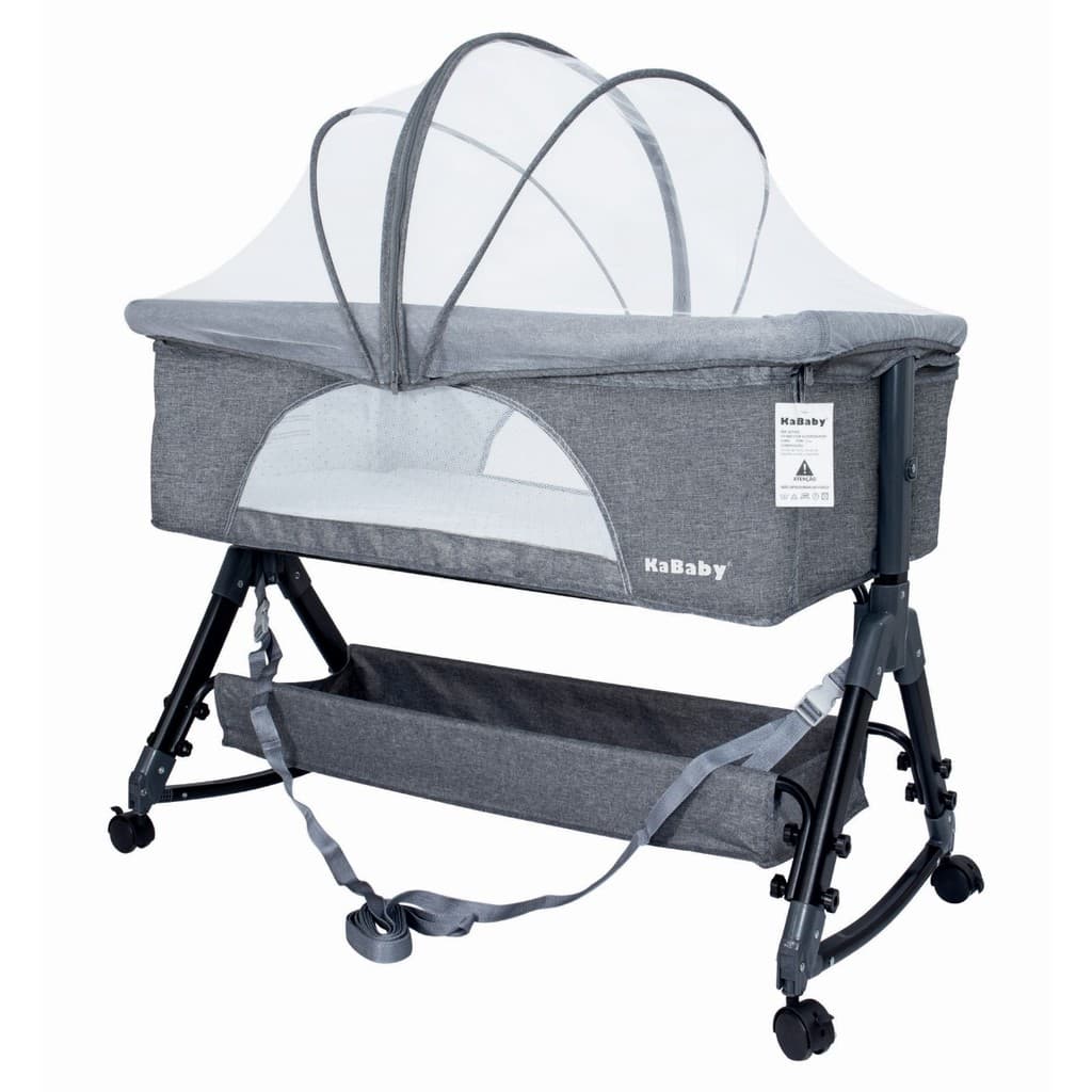 Berço Portátil Moises Co-bed Até 15kg C/ Balanço Mosquiteiro e Cesto Luna - KaBaby