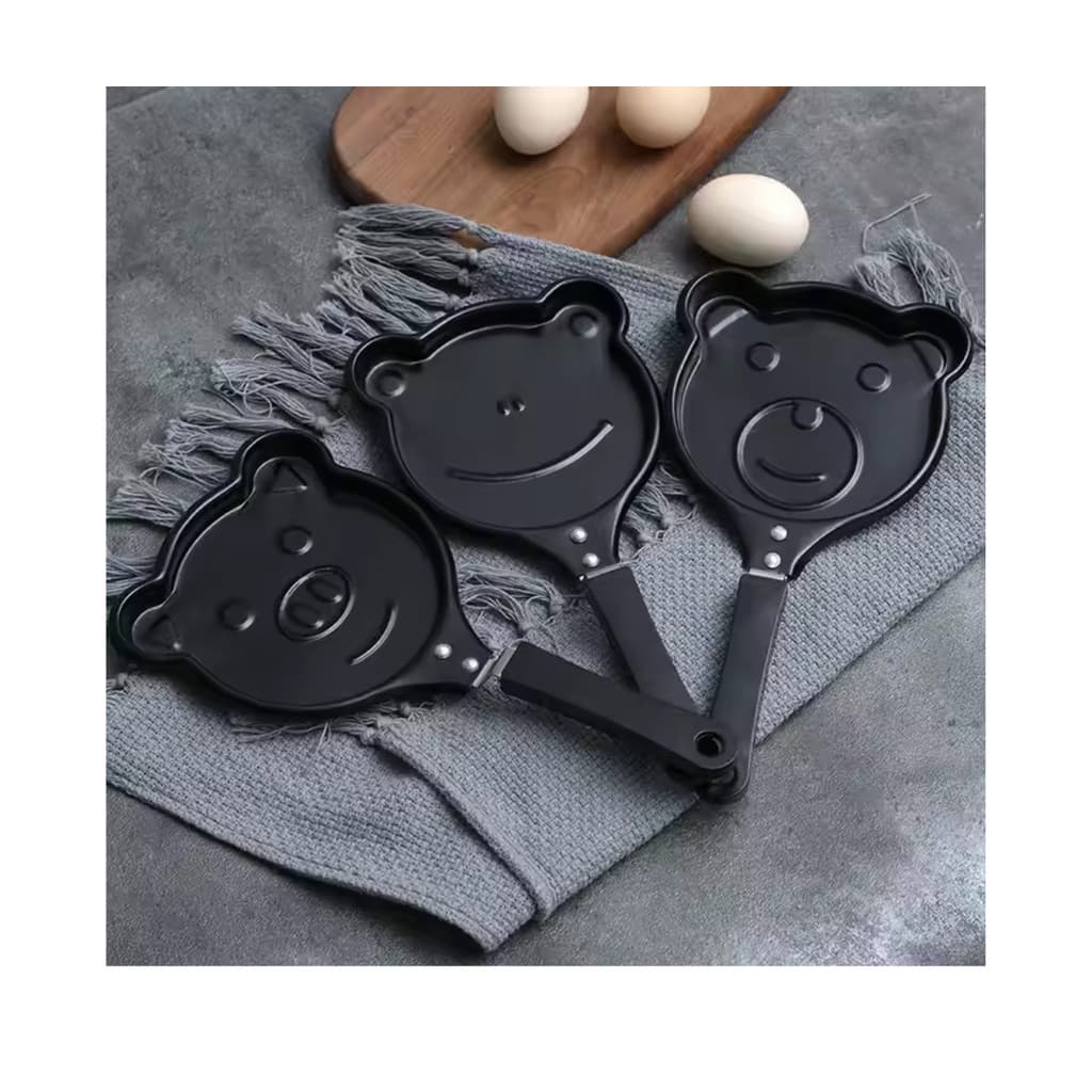 Mini Frigideira Para Panquecas omeletes carinhas fofas