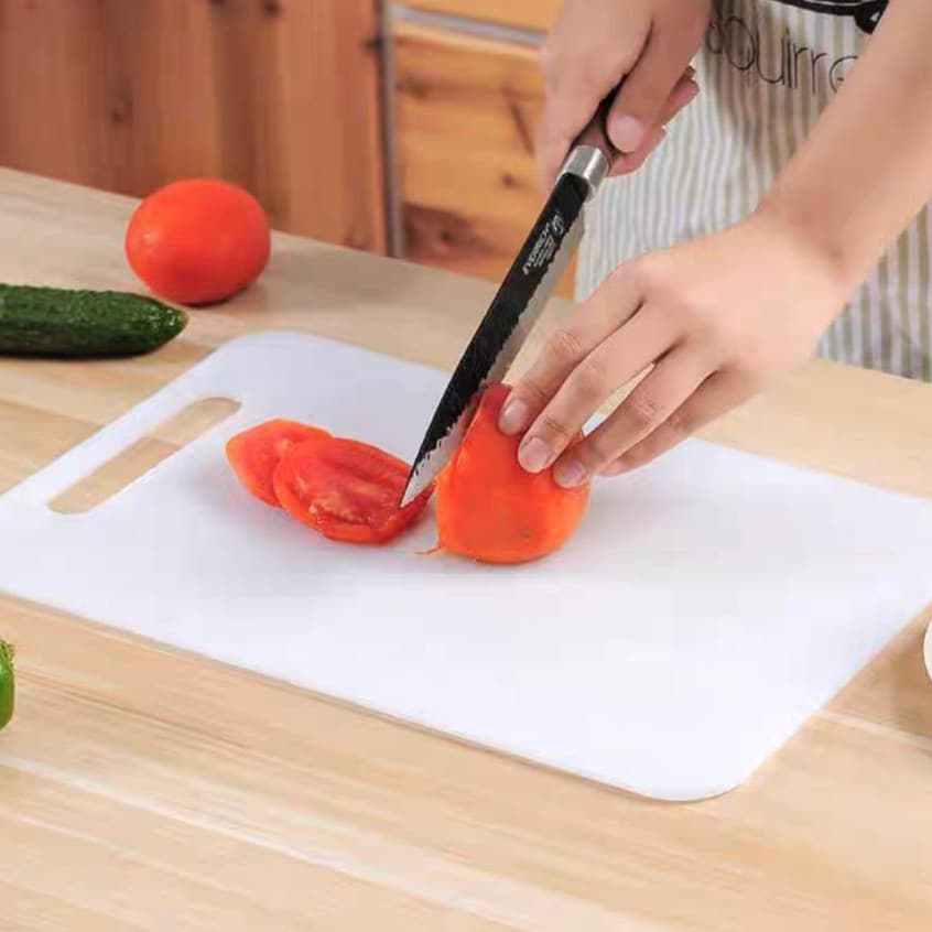 COM OFERTA 1 UNIDADE Tábua De Corte Carne Churrasco Cozinha Pvc Branca Higiênica