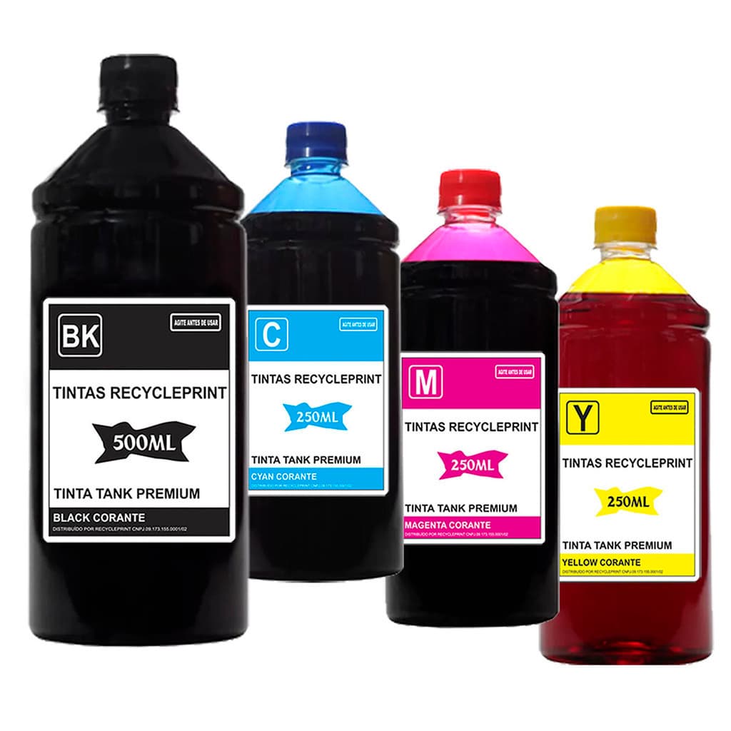 Refil 1250ml Tinta Compatível Canon G3110 G4100 G3100 G2100