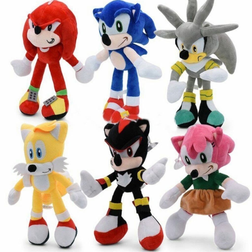 Boneco Urso de pelúcia Sonic musical Brinquedos infantil 30cm