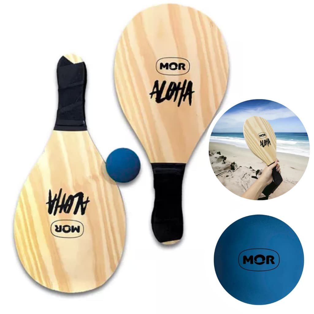 Par Raquete Frescobol Beach Tenis De Praia Mor Profissional