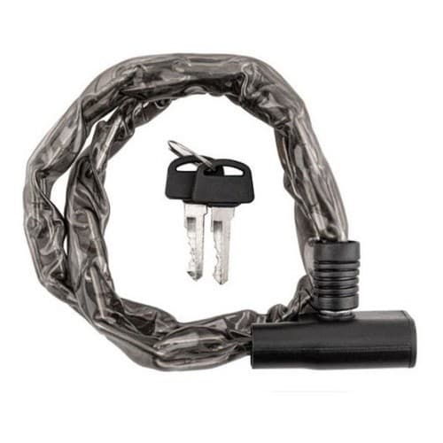 CADEADO CORRENTE BIKE 80CM AÇO COM CHAVE RESISTENTE