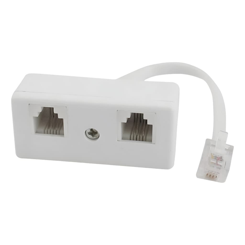 Adapto Hub De Telefone  Rj11 02 Fêmeas C/ Rabicho Atr33