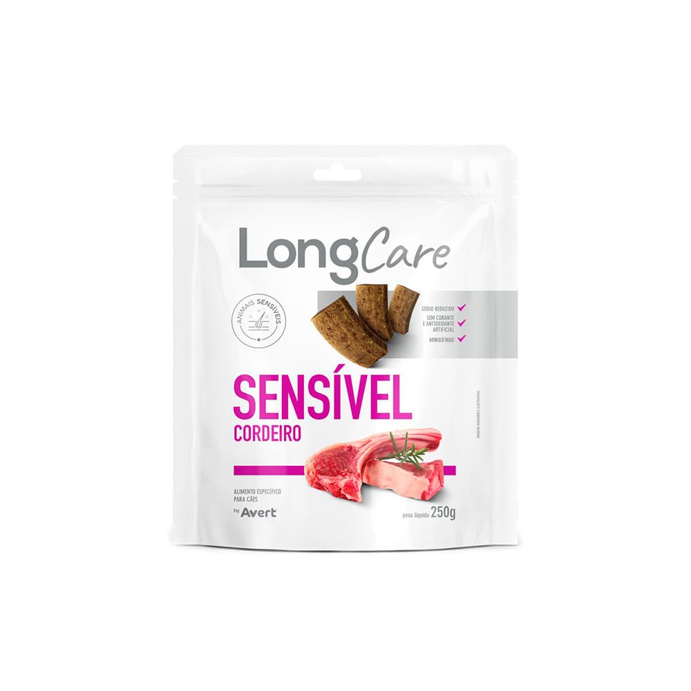 Longcare Sensível Cordeiro 250g Bifinho para Cães