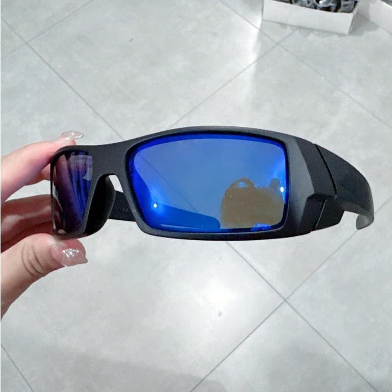 Óculos de Sol Polarizados da Moda Esportivos Unissex com Cordão, Adequado para Ciclismo, Corrida,