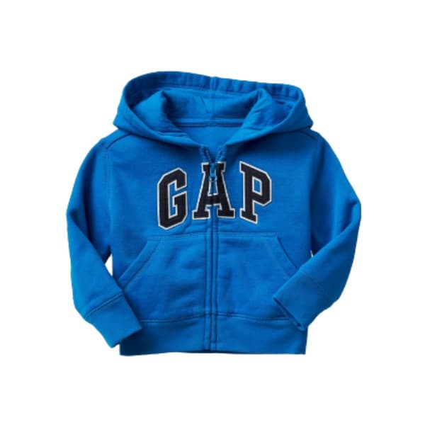 Blusa Moletom Azul com Zíper GAP - Toddler Boy (2 a 7 Anos)