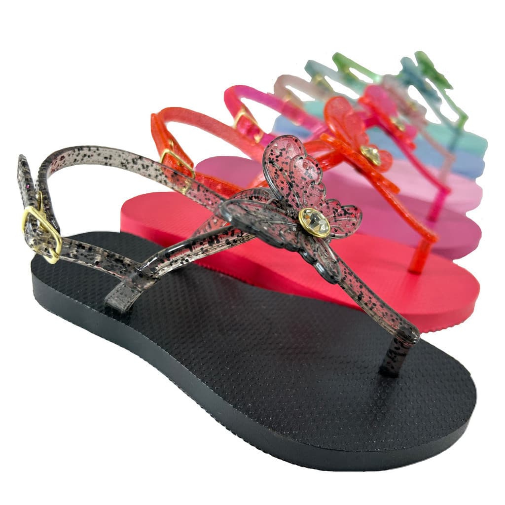 Percata Sandália Infantil Butterfly Glitter 876 KIKIVE