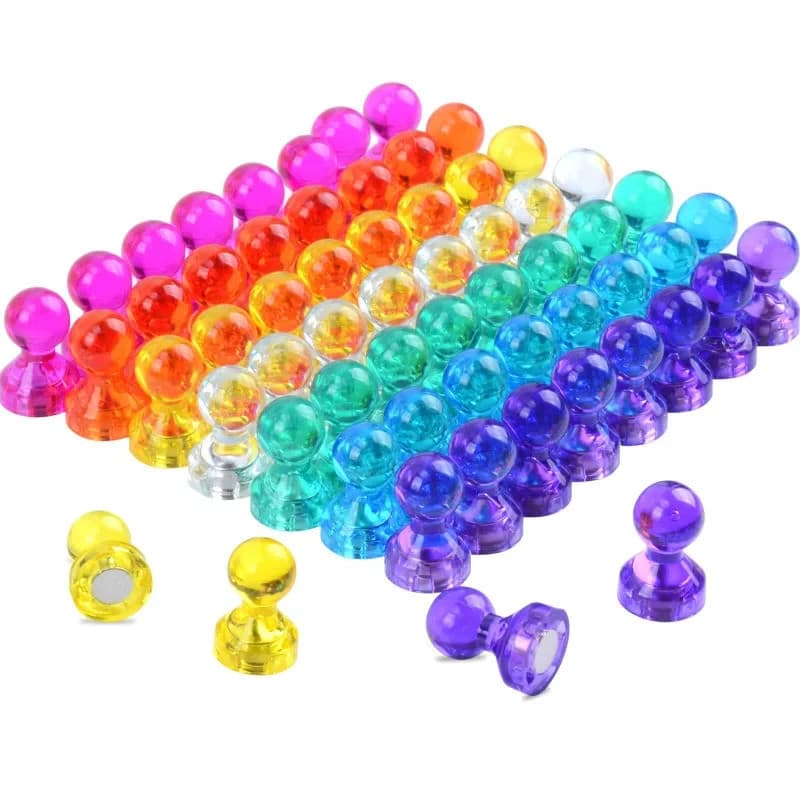 Ímã de Neodímio Forte para Geladeira - Pino Magnético (Calendário, Mapas) Kit 10 Unidades Antiderrapante