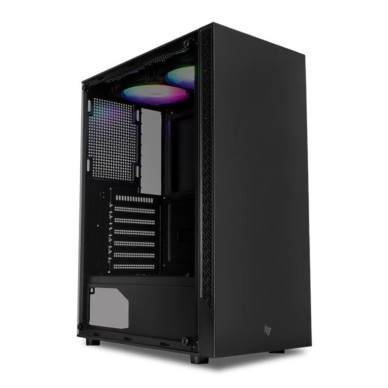 Gabinete Gamer Pichau HX310, Mid-Tower, Lateral de Vidro, Com 2 Fans, Preto, PG-HX310-BK-2F