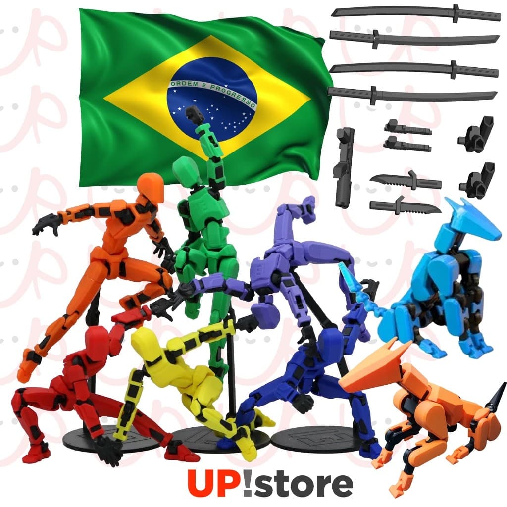 Dummy 13 V2 boneco articulado figura de ação varias cores tiktok action figure cachorro acessórios
