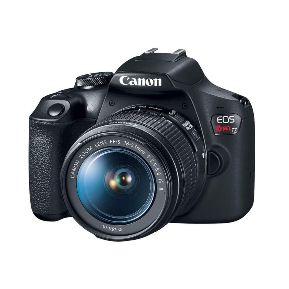 Câmera Digital Canon EOS Rebel T7 24.1MP com Lente EF-S 18-55mm IS II