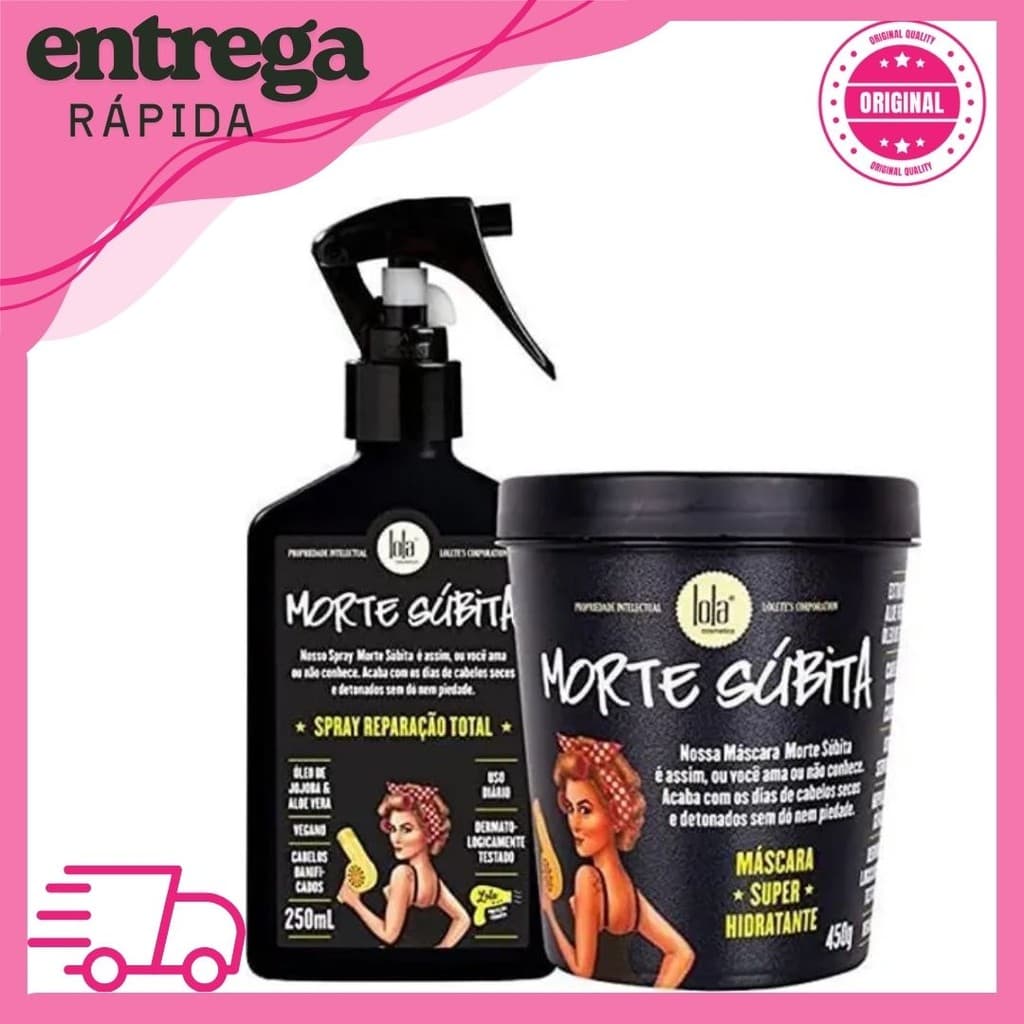 Kit Morte Súbita - Spray  Leave-in + Máscara