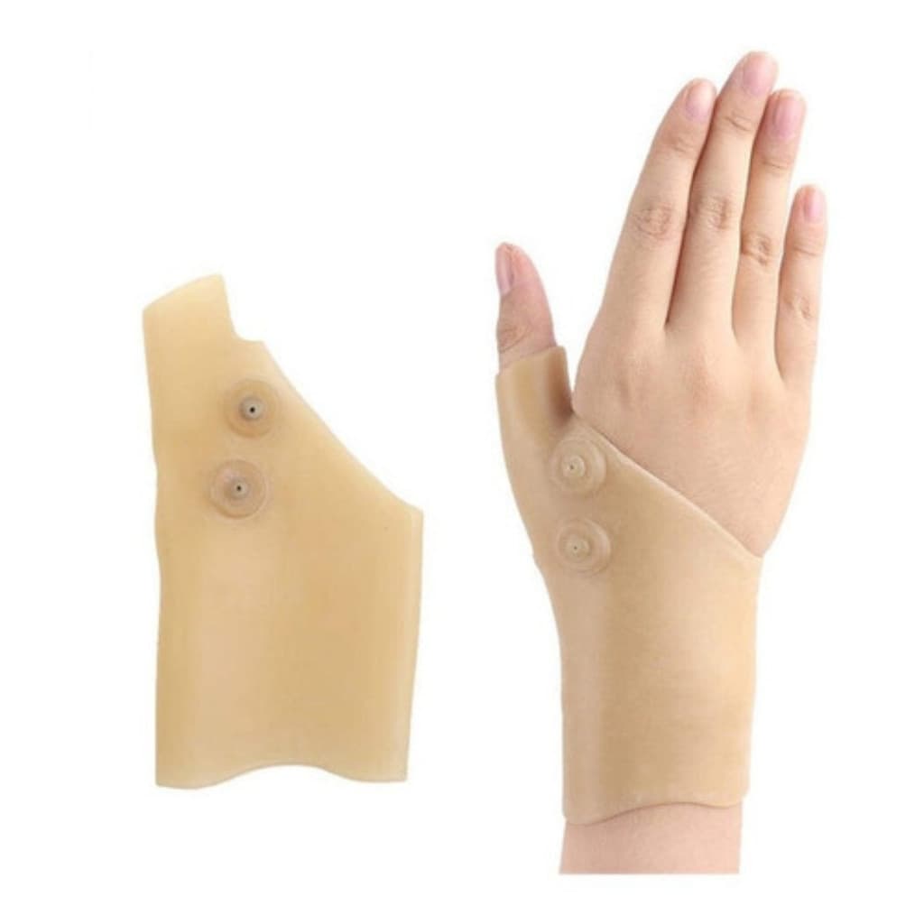 Luva Magnética Terapia Alivio Dores Artrite Lavável Mãos Pro