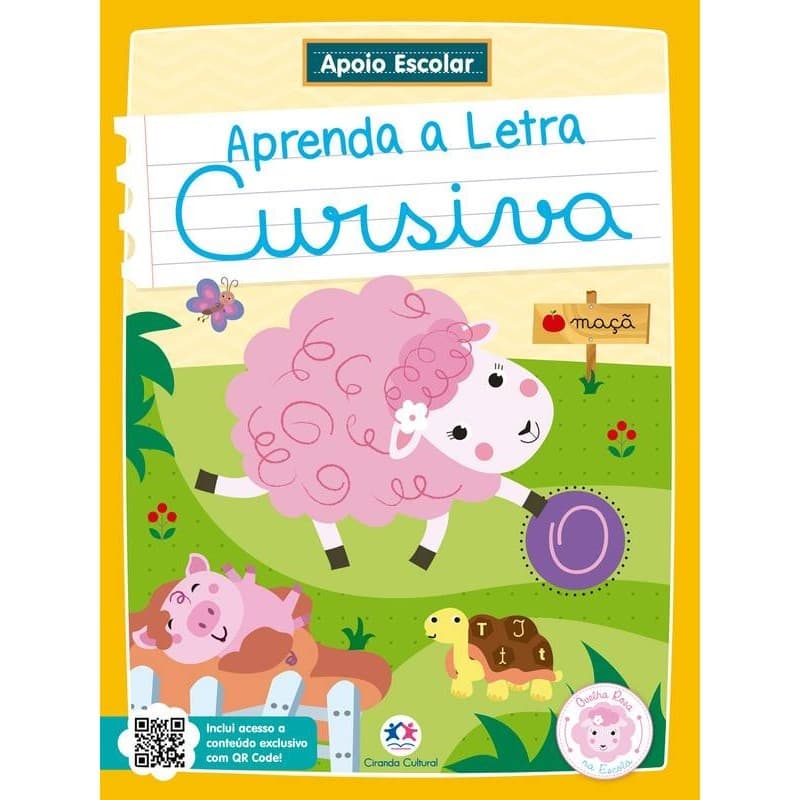 Livro  Aprenda a Letra Cursiva - Apoio Escolar