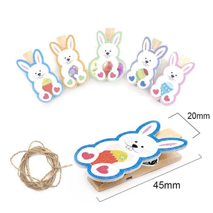 Mini Prendedor de Páscoa 10 unidades 45mm x 20mm Sortido RO.151821