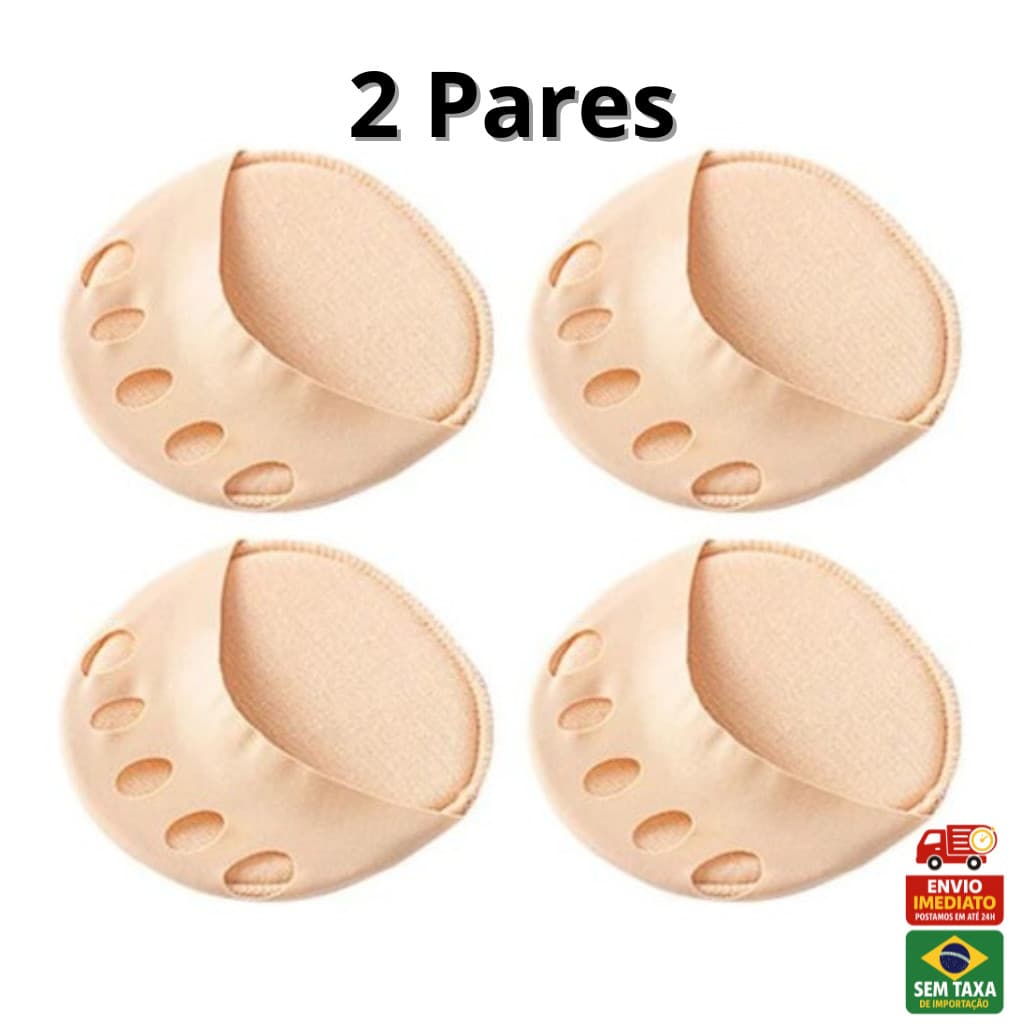 2 Pares de Protetor Almofada para Ponta dos Pés Antepé Salto Alto Alivia Dores