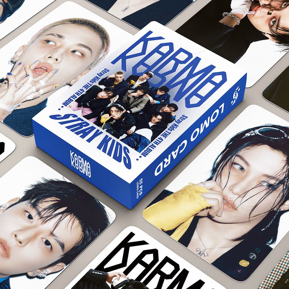 55-127pcs STRAY KIDS KARMA Lomo Cartões 4o Álbum Oco SKZ Mixtape Dominado HOP HIP HYUNJIN FELIX BANGCHAN Photocards Stra