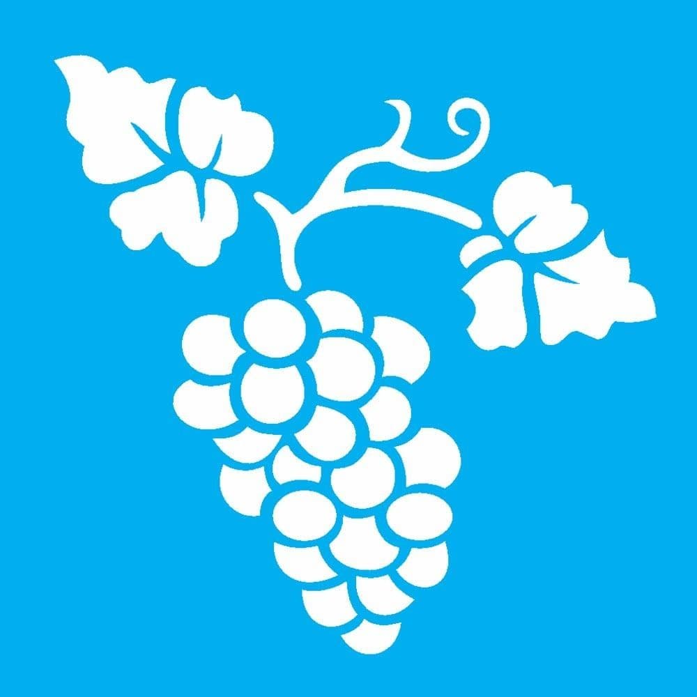 Stencil Opa 10 x 10 cm - Uvas - 787