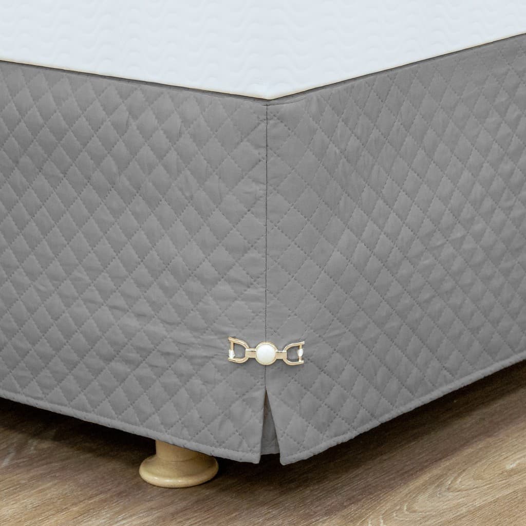 Saia para Cama Box Matelada com Pingente Várias Cores