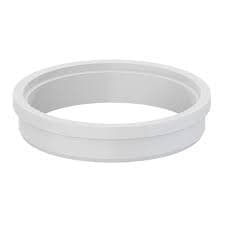 Porta Grelha Redonda 100mm Pcv Branco 10x10cm