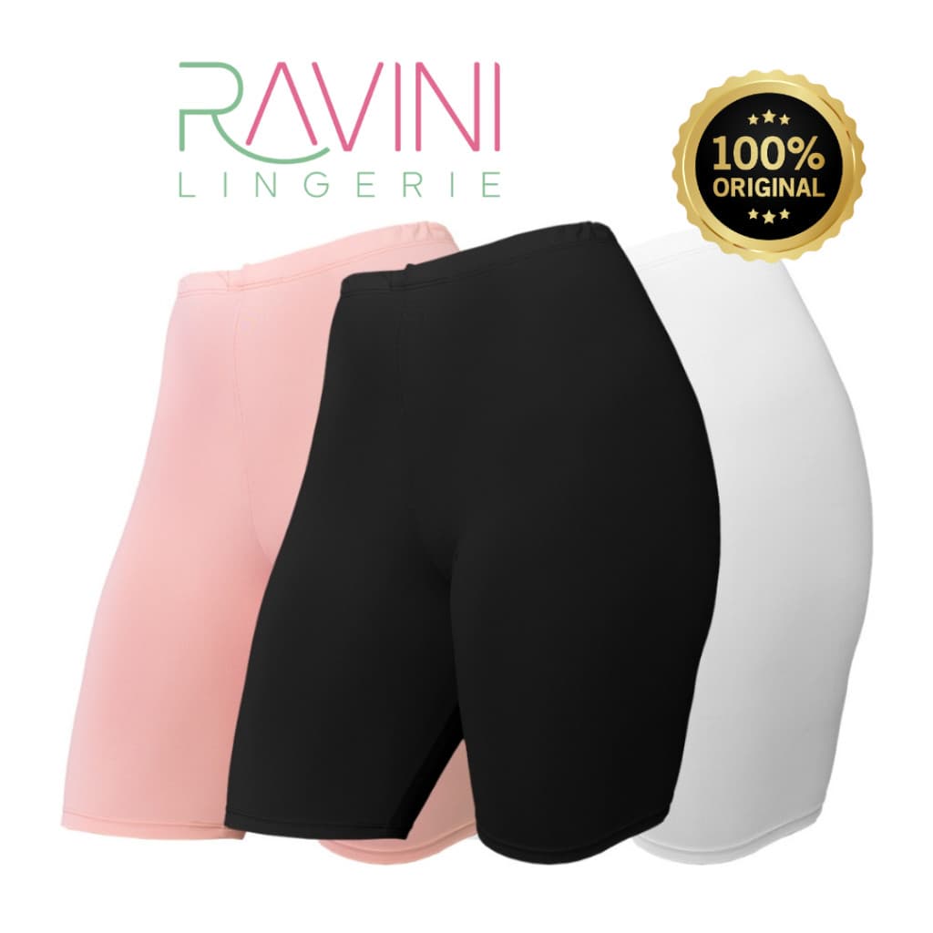 Kit com 3 Short Anágua Segunda Pele Bermuda Modeladora Poliamida 100% ORIGINAL RAVINI
