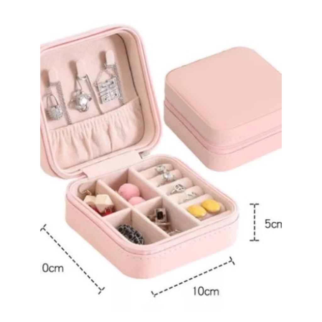 Porta Joia De Bolsa Para Viagem Portátil caixa de armazenamento bolsa anel colar Bom Presente