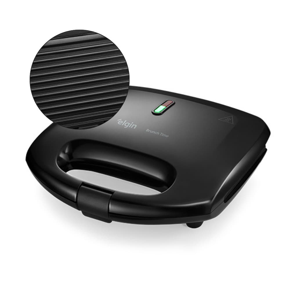 Sanduicheira Grill 2 em 1 Elgin Brunch Time Antiaderente 127v ou 220v